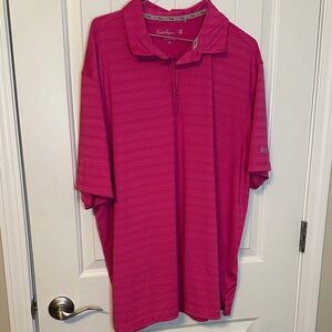 Walter Hagen Men's Vibrant Pink Golf Polo